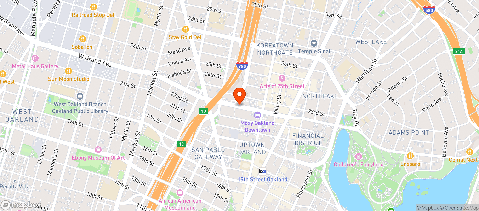 Map showing Blum - Oakland