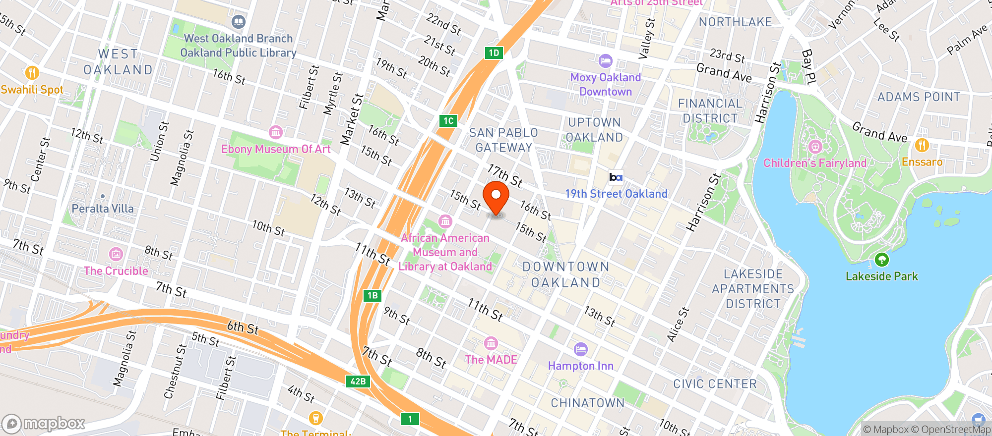 Map showing Friendly 7 Market