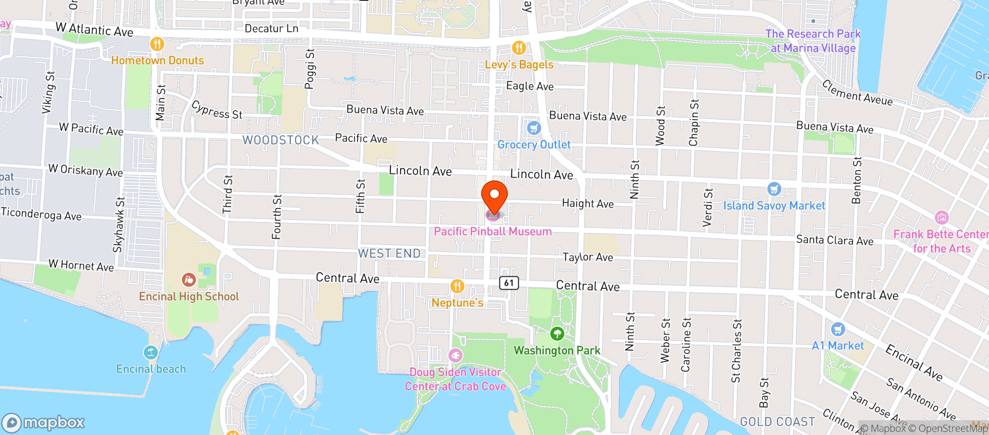 Map showing Pizzeria Pappo