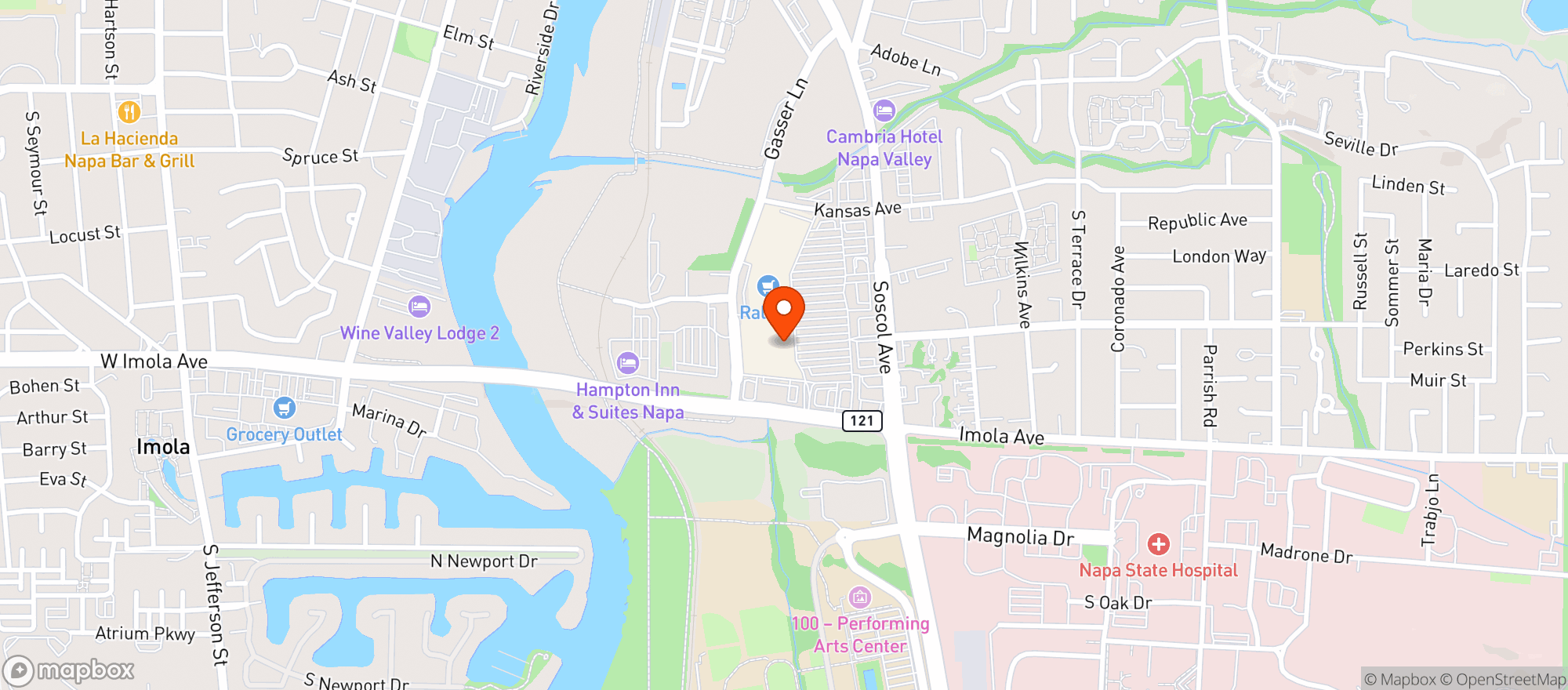 Map showing Target