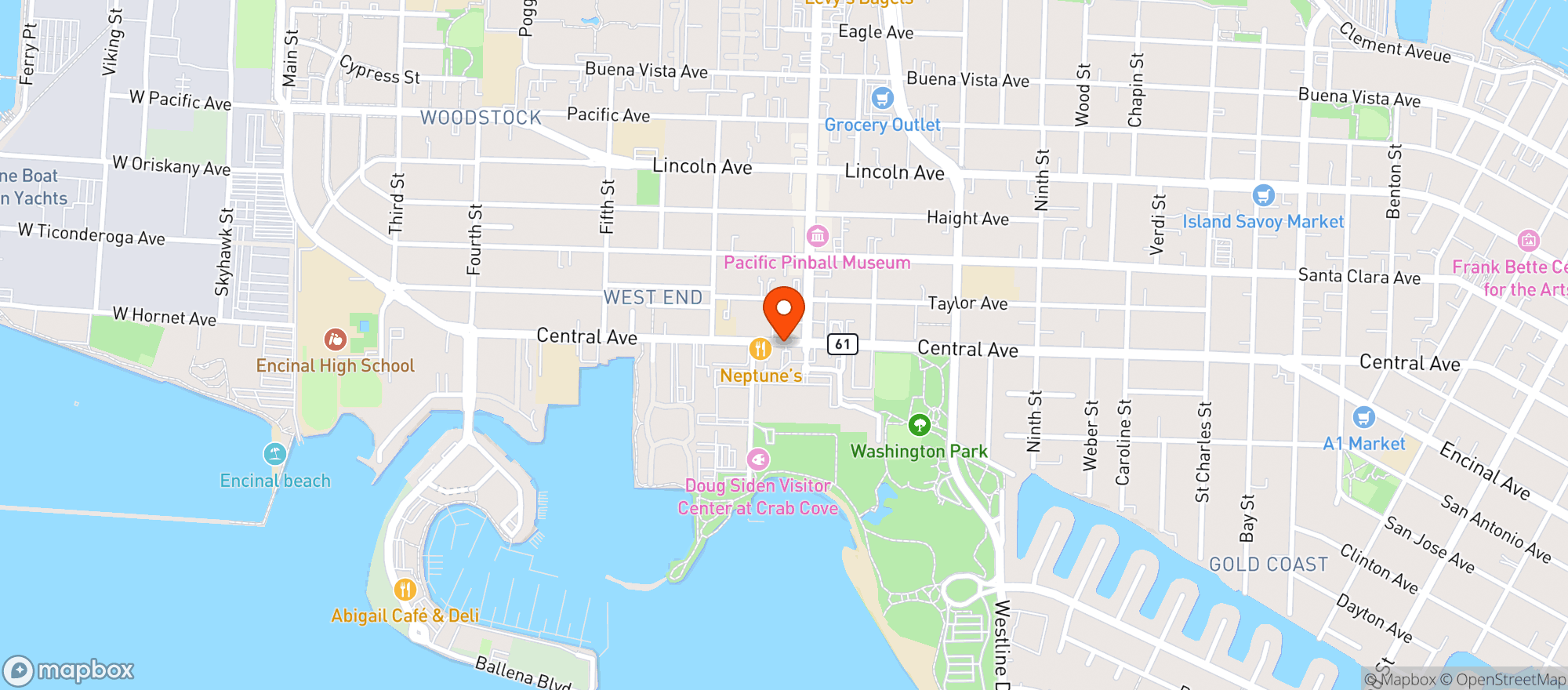 Map showing Neptune Market