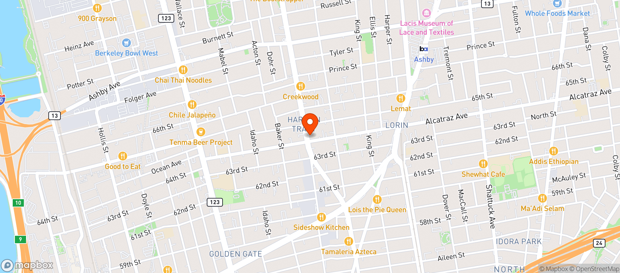 Map showing Farmacy - Berkeley