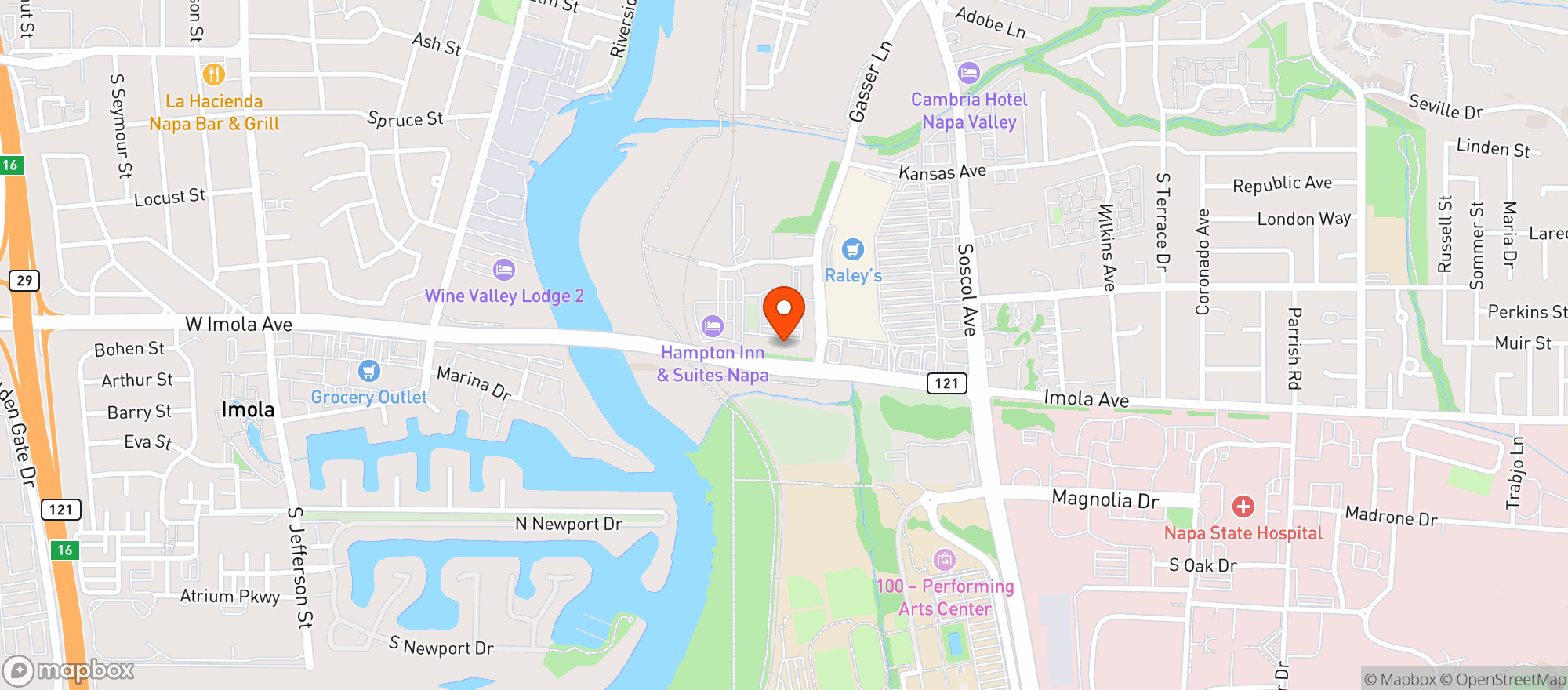 Map showing Southside Century