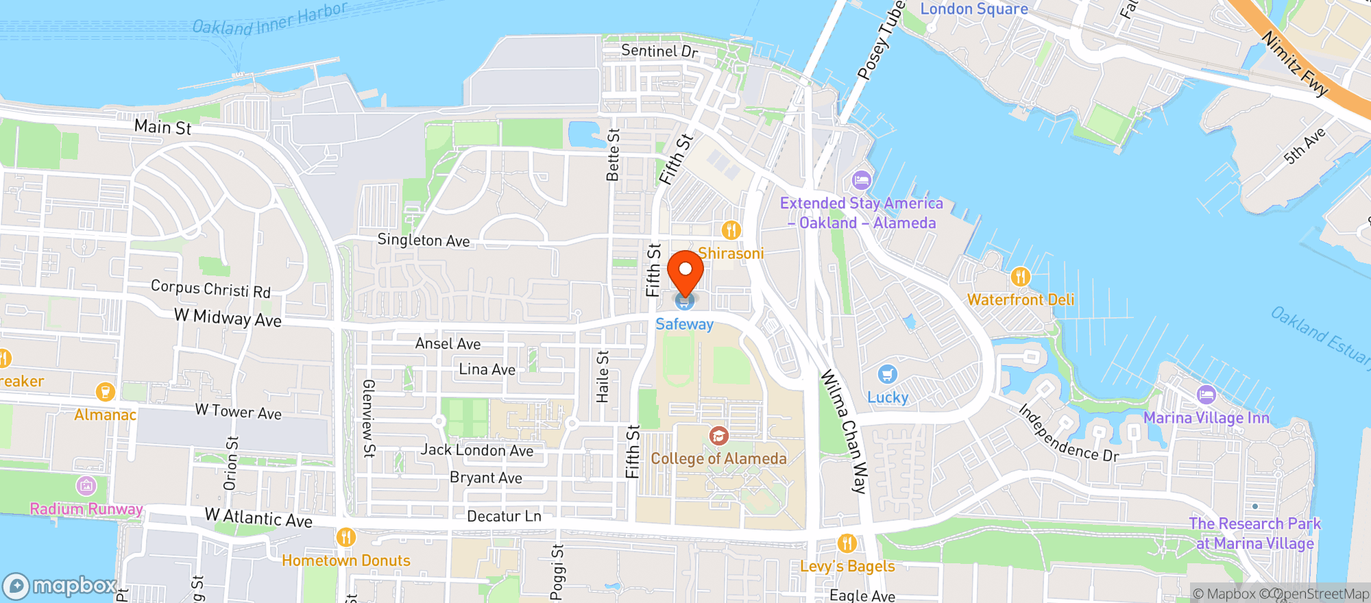 Map showing SAFEWAY