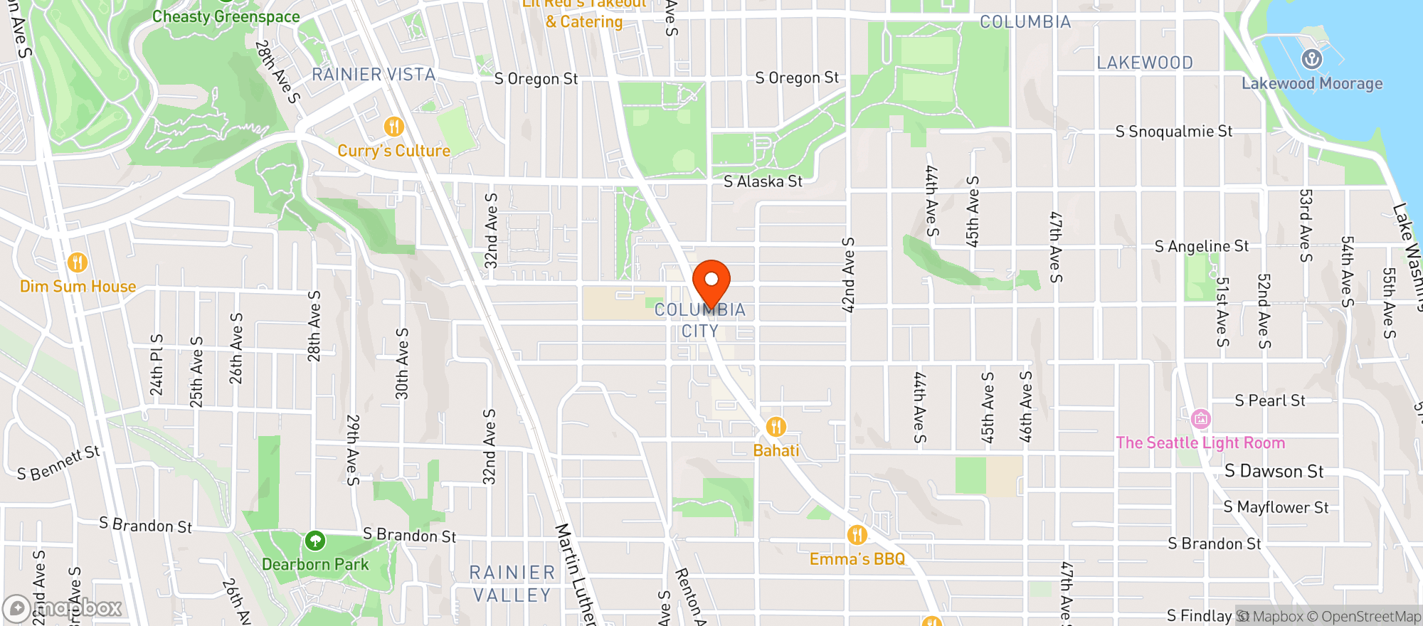 Map showing Jackalope Tex Mex & Cantina