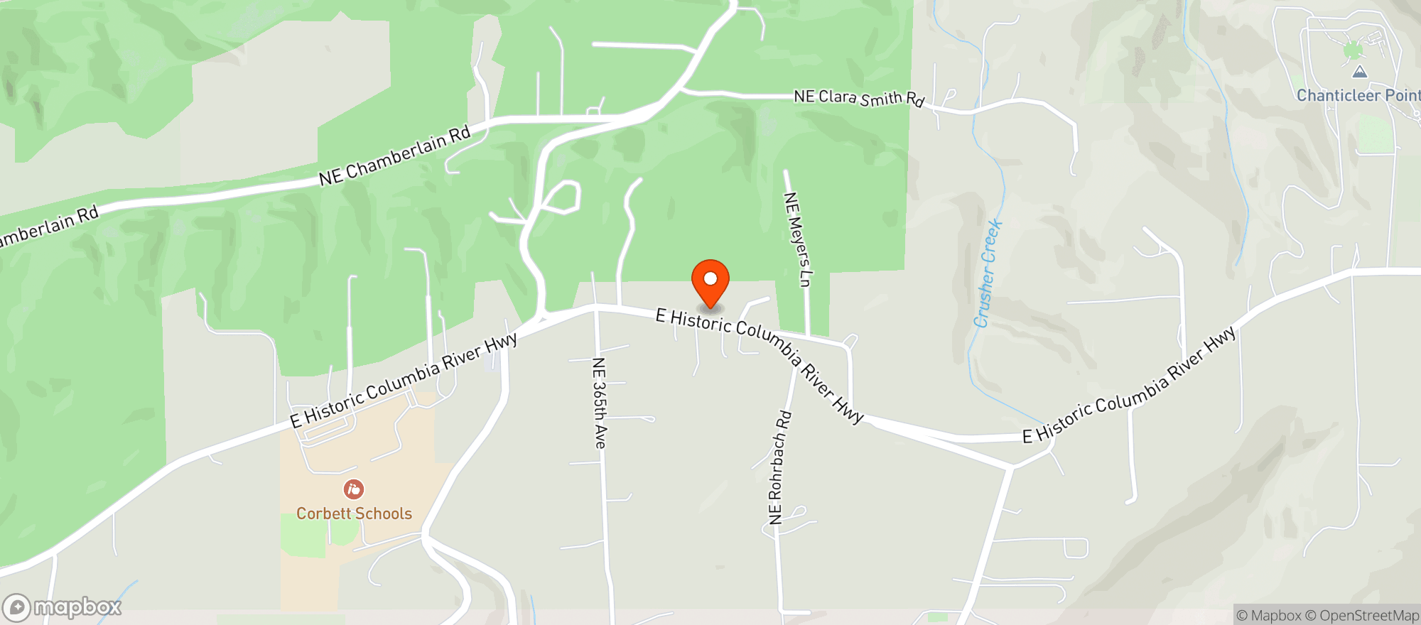 Map showing Corbett Country Market