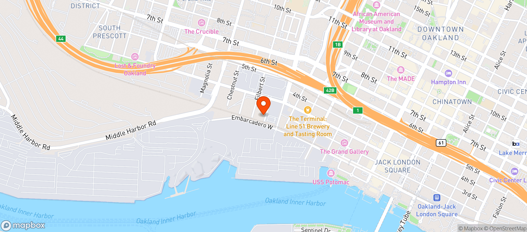 Map showing BevMo