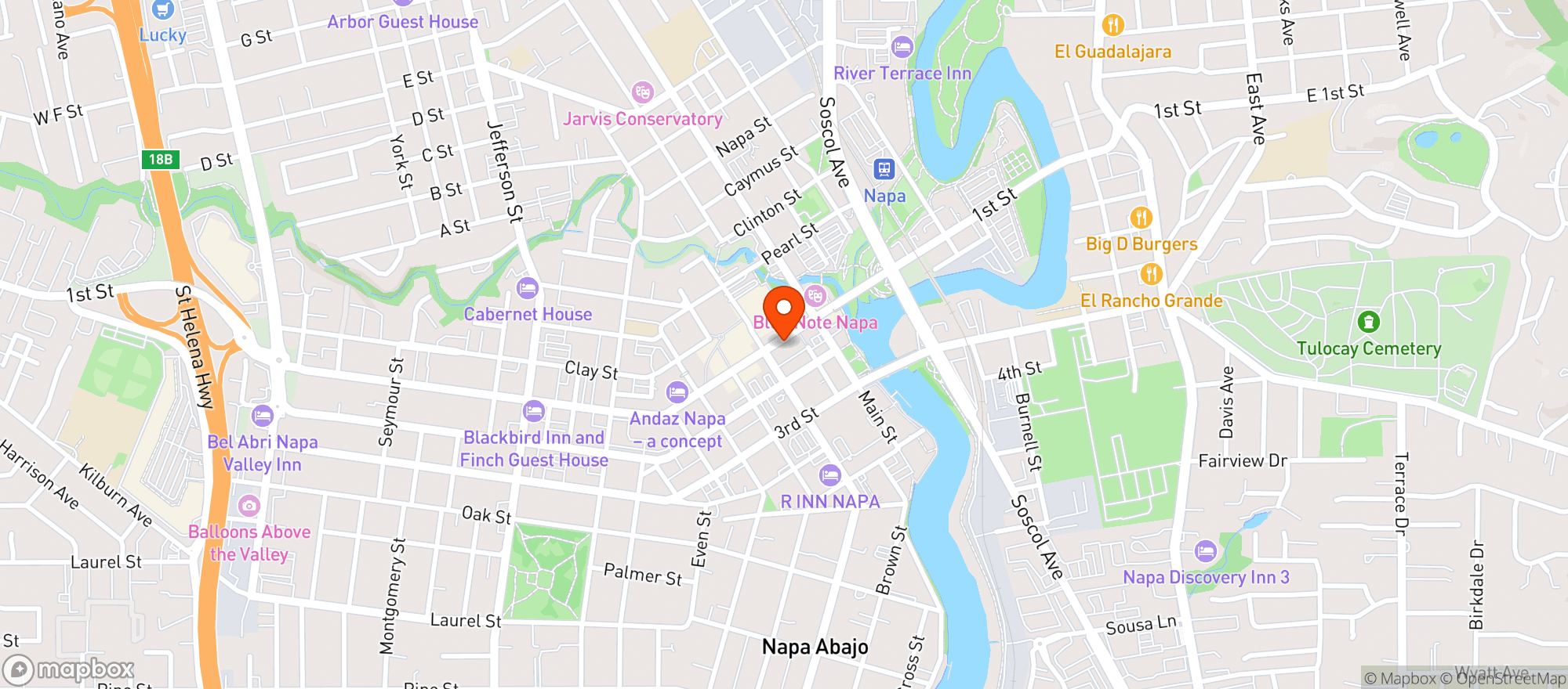 Map showing Arbaretum