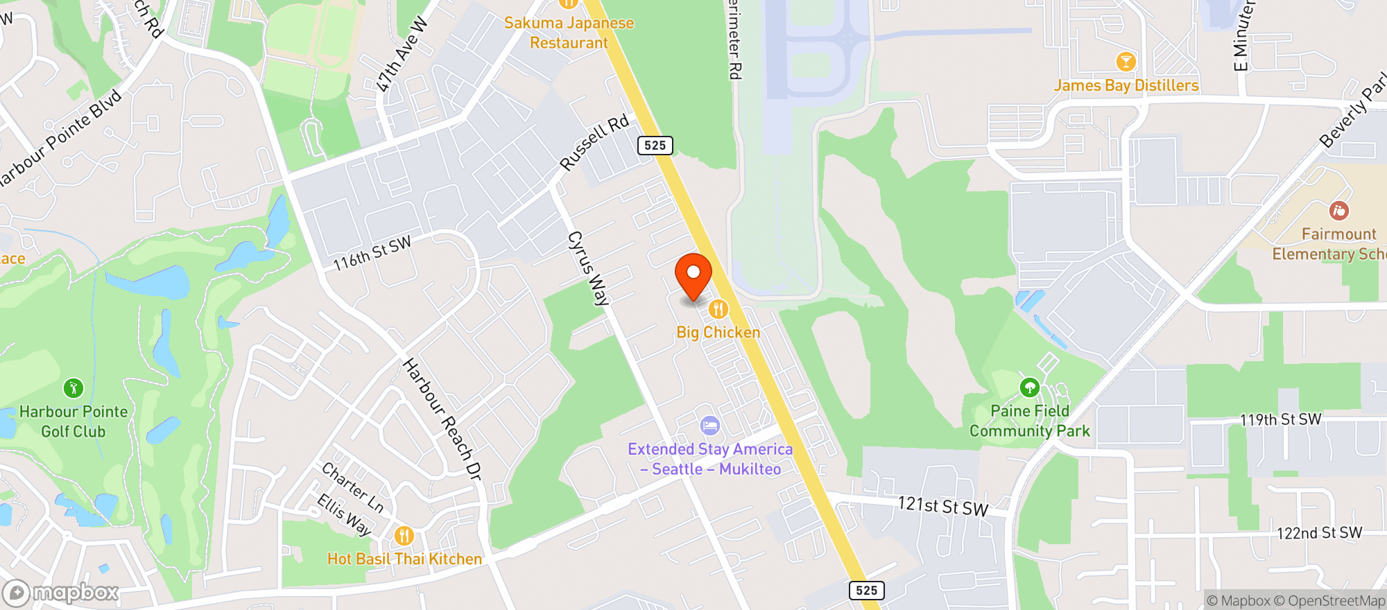 Map showing Quality Food Center