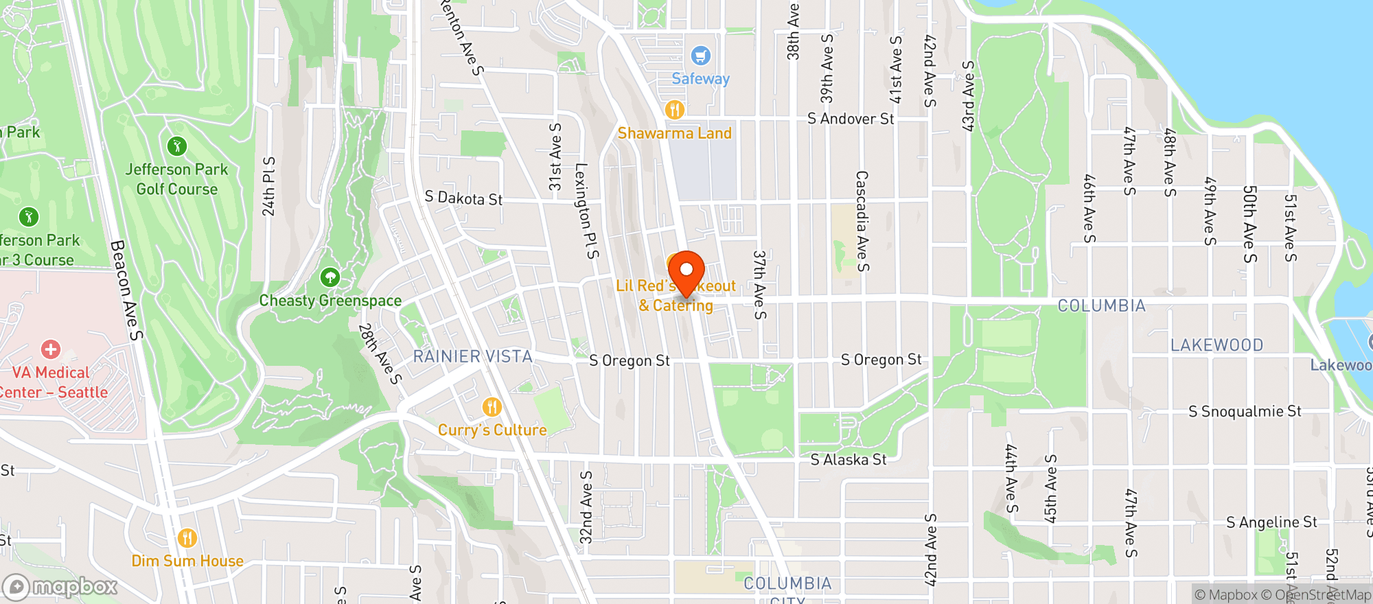 Map showing The Beacon Cinema