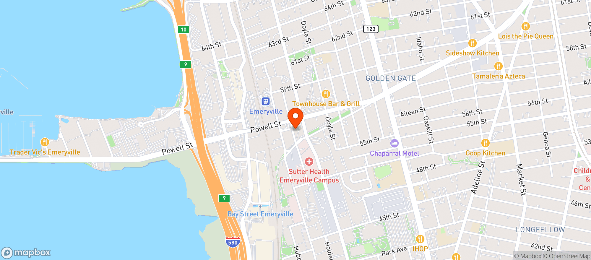 Map showing Ohana Cannabis