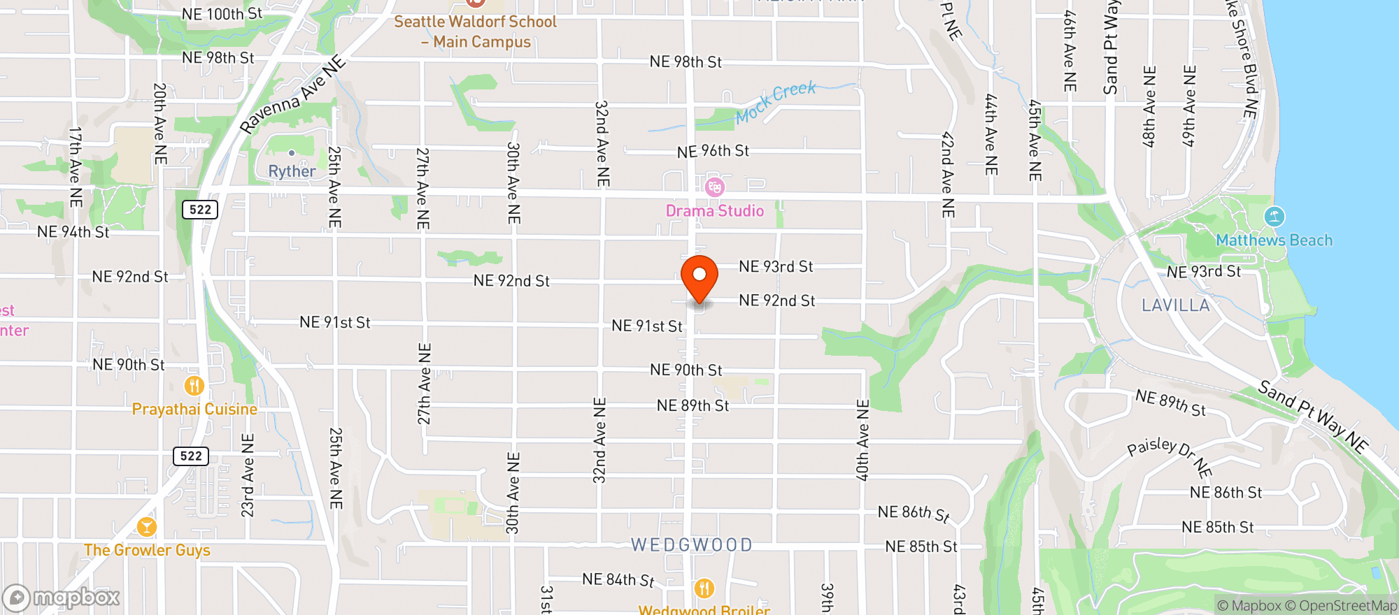 Map showing Morningside Market