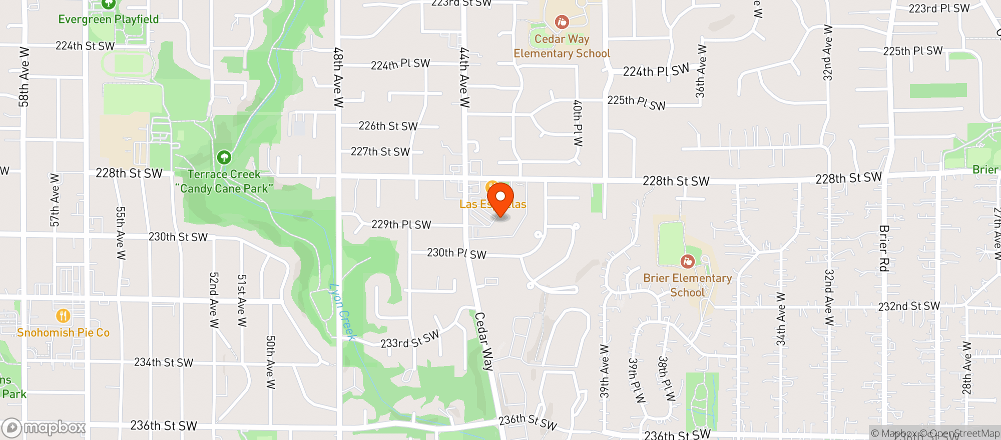 Map showing Qfc