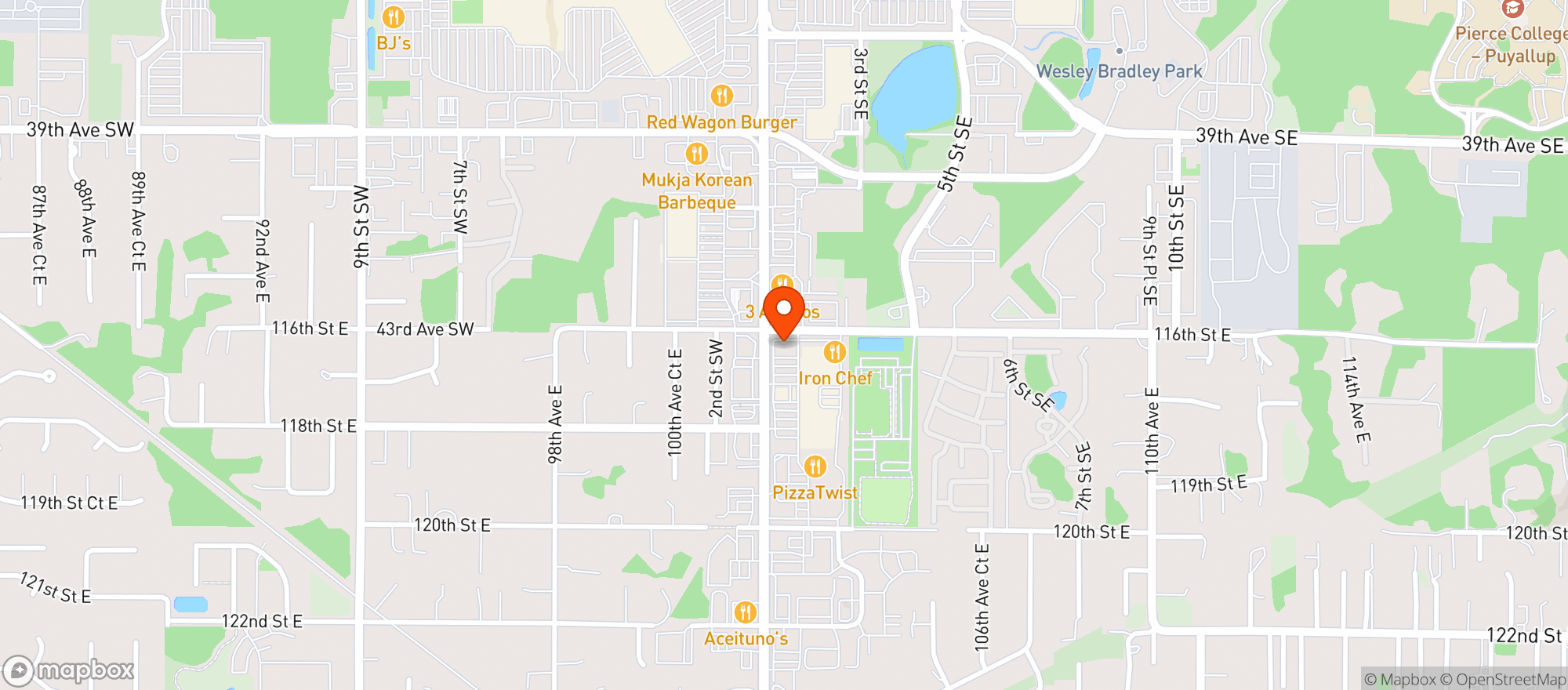 Map showing Vitamin Shoppe - Puyallup