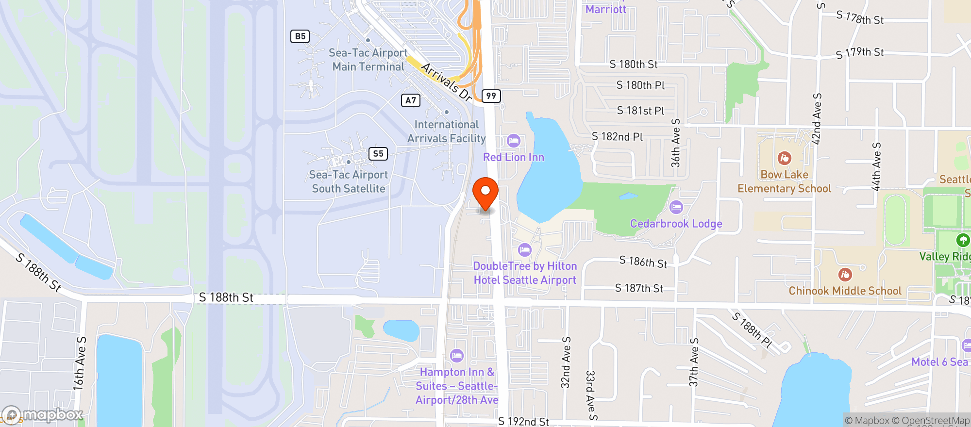Map showing Sharps Fresh Roasting