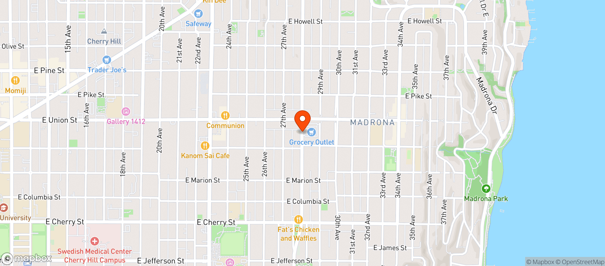 Map showing Grocery Outlet