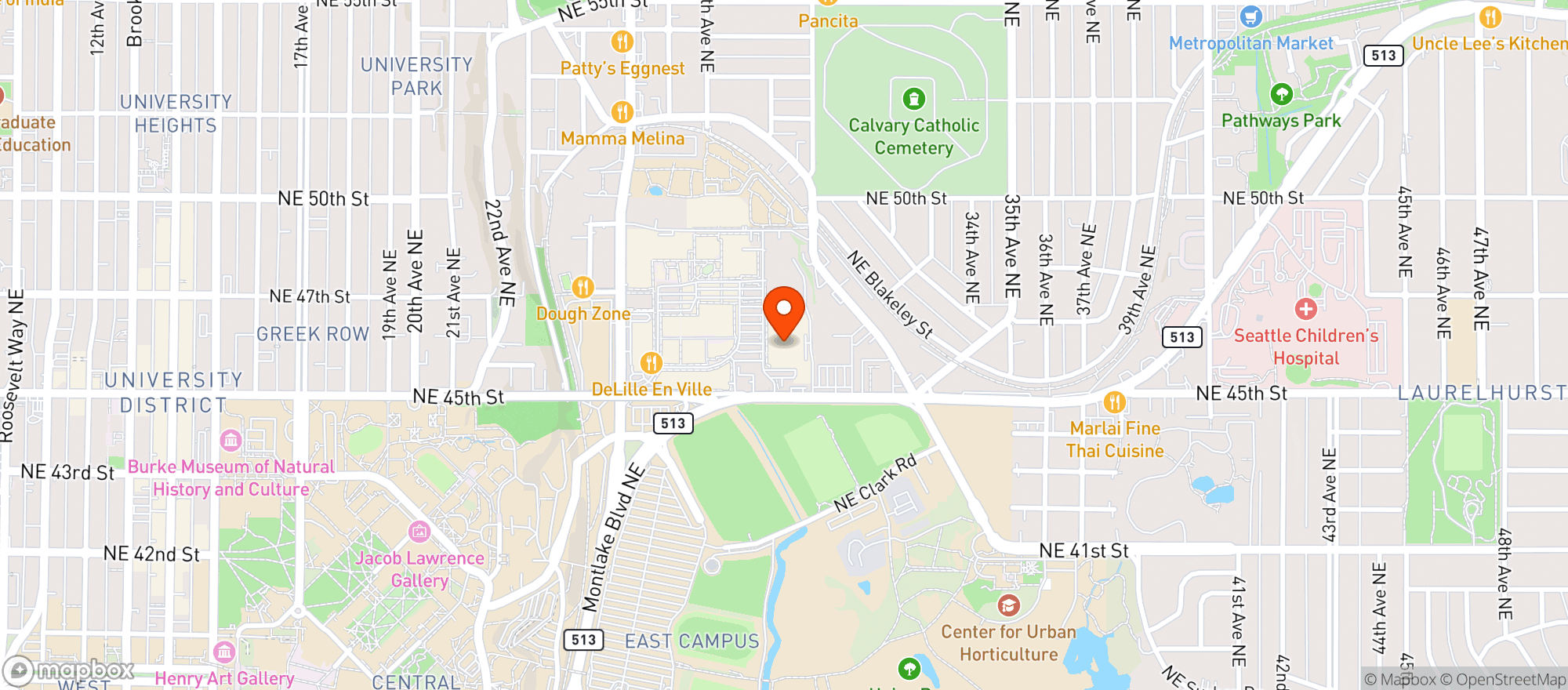 Map showing Qfc