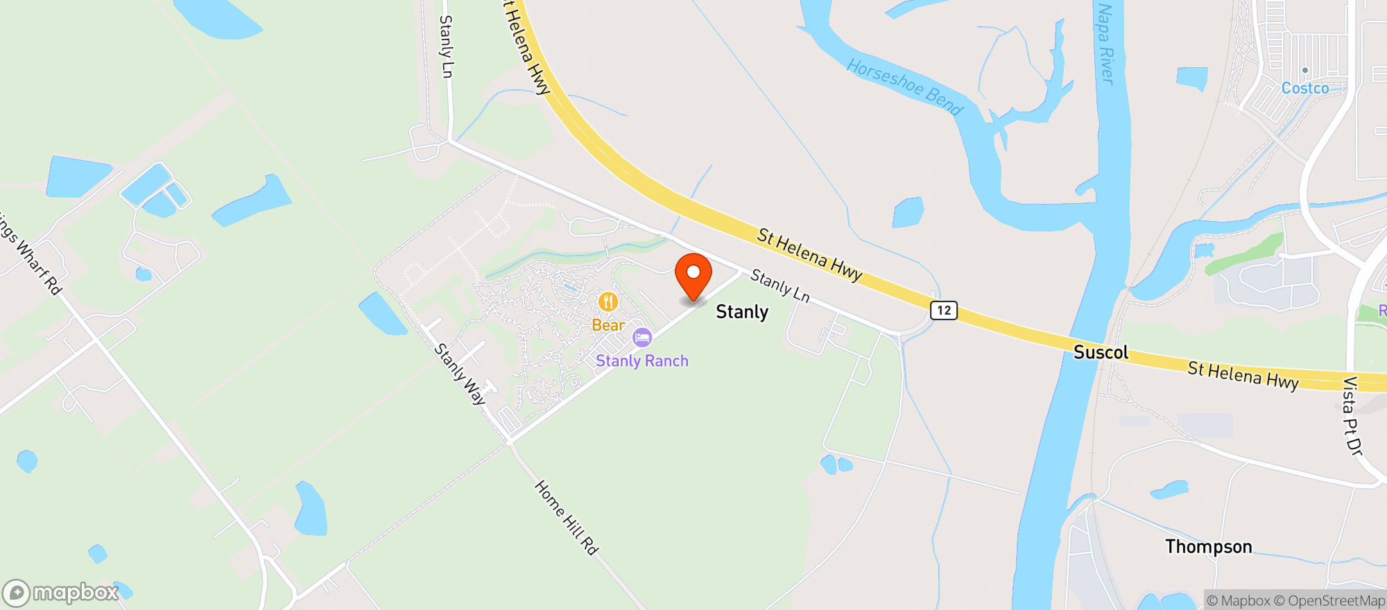 Map showing Stanly Ranch