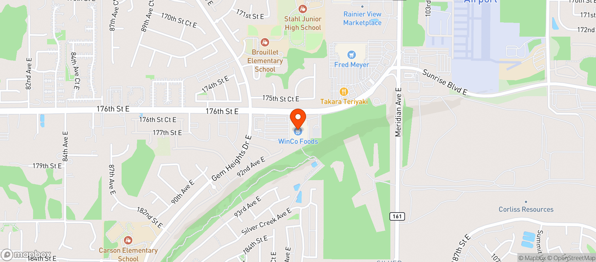 Map showing Winco Foods #16