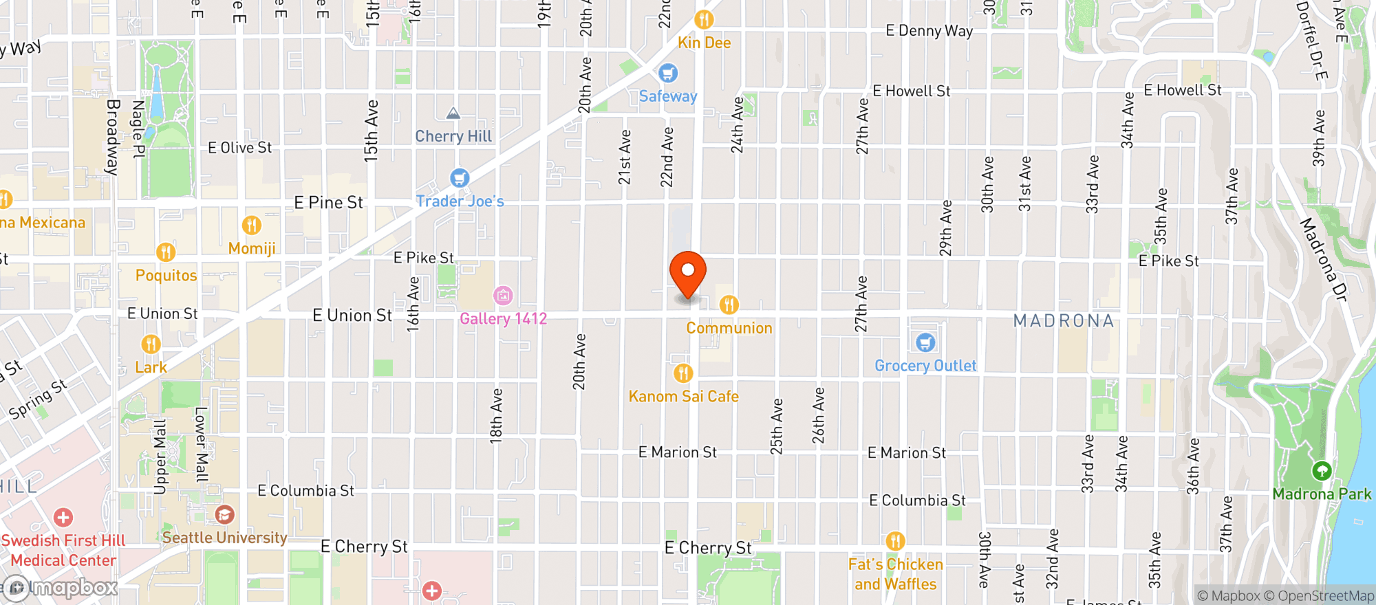 Map showing PCC Community Market