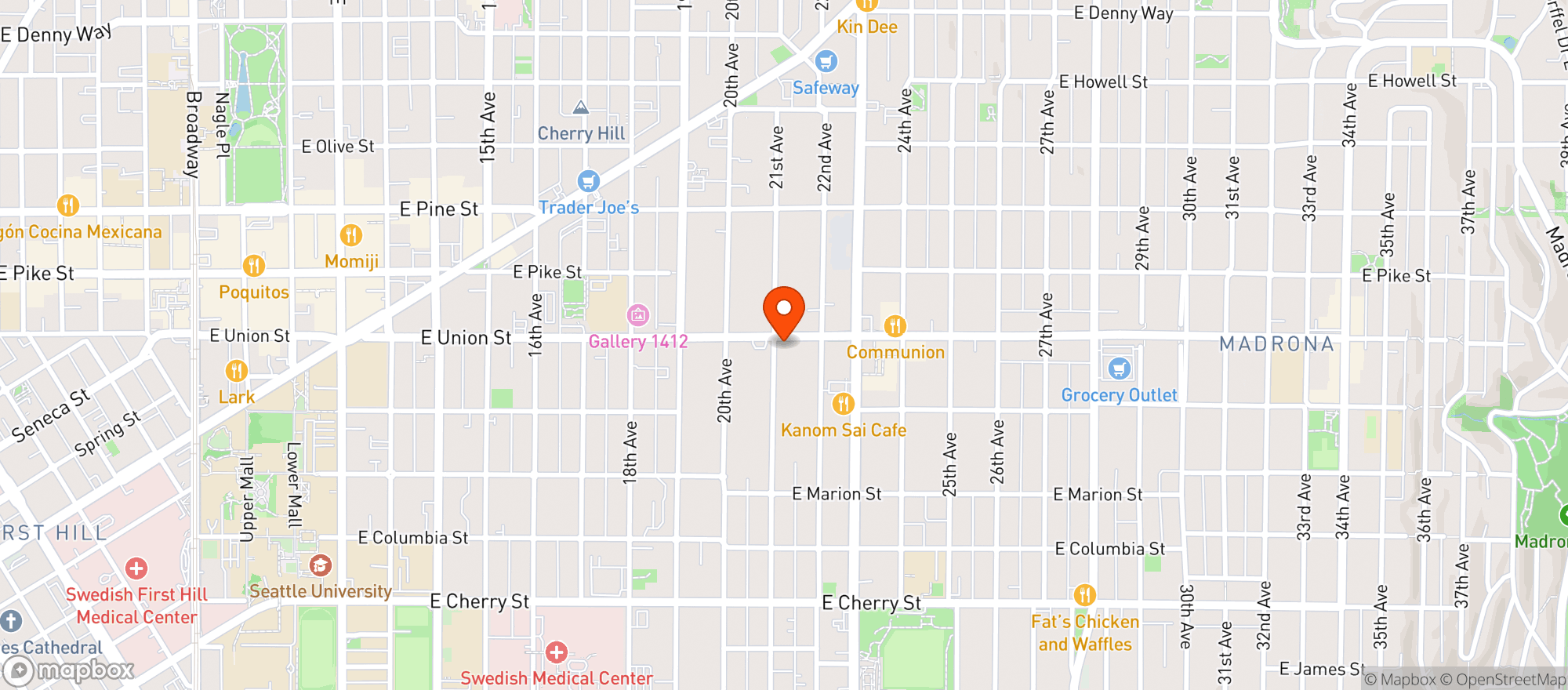 Map showing Union Market