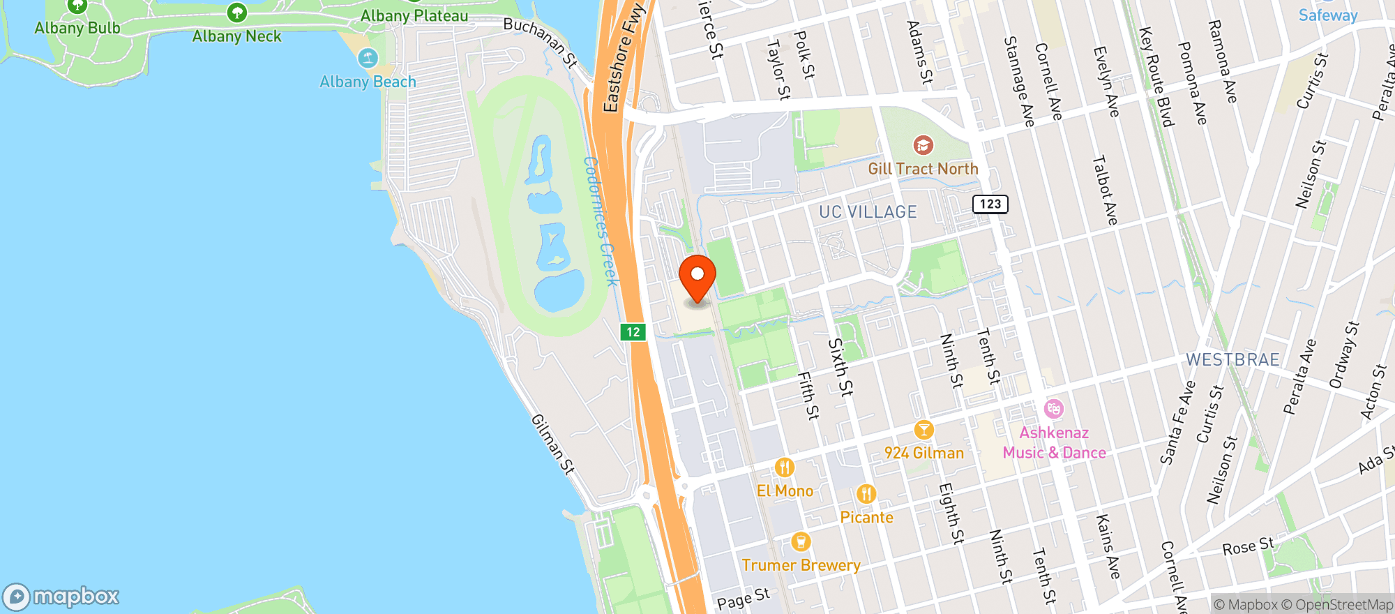 Map showing Target