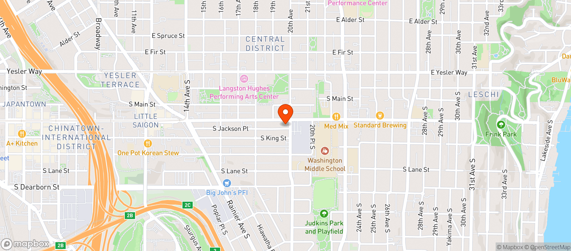 Map showing Seven Star Mini Mart