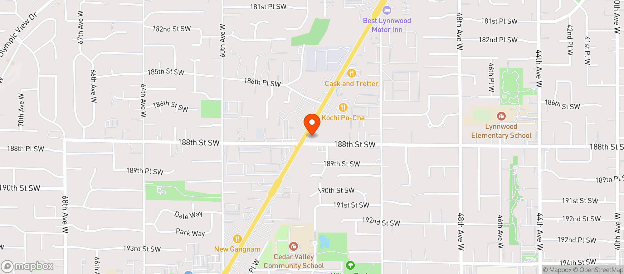 Map showing 365 Mart