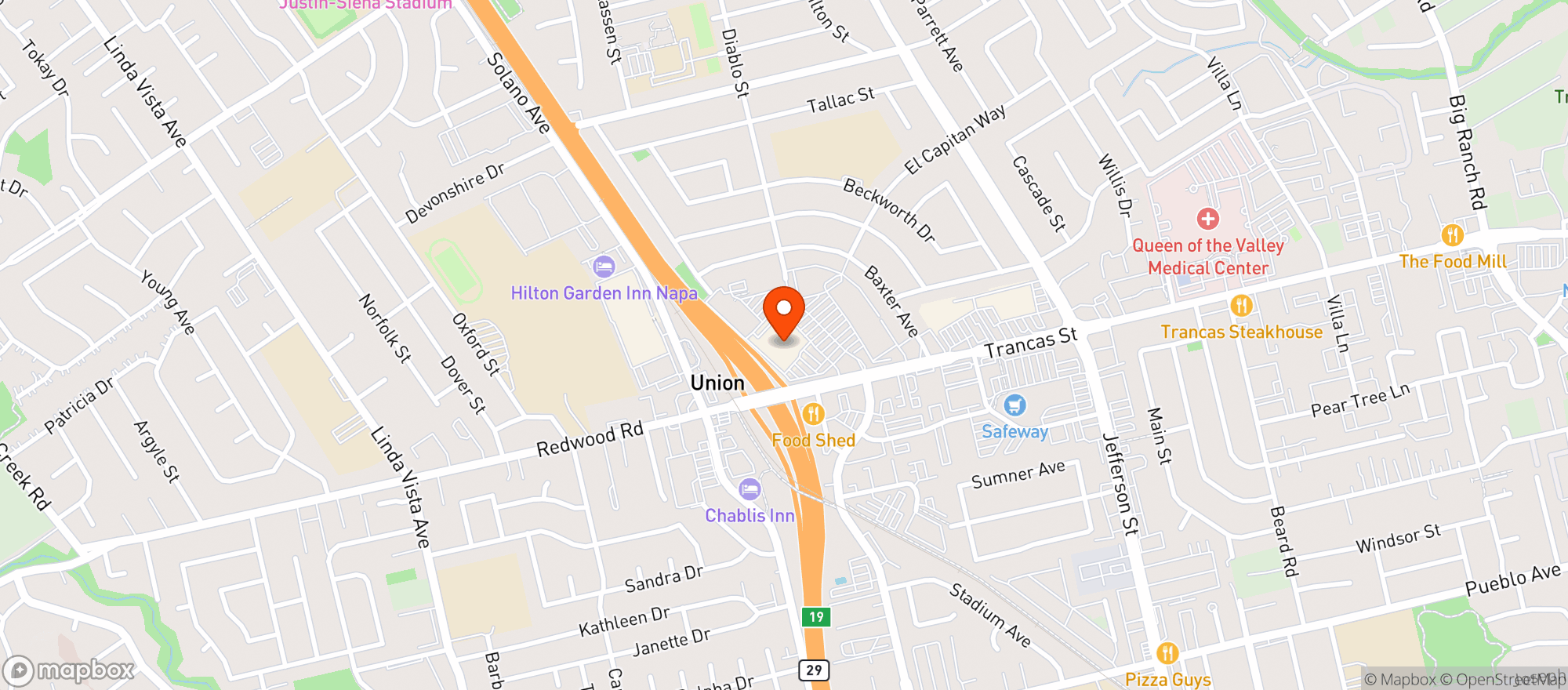Map showing Target