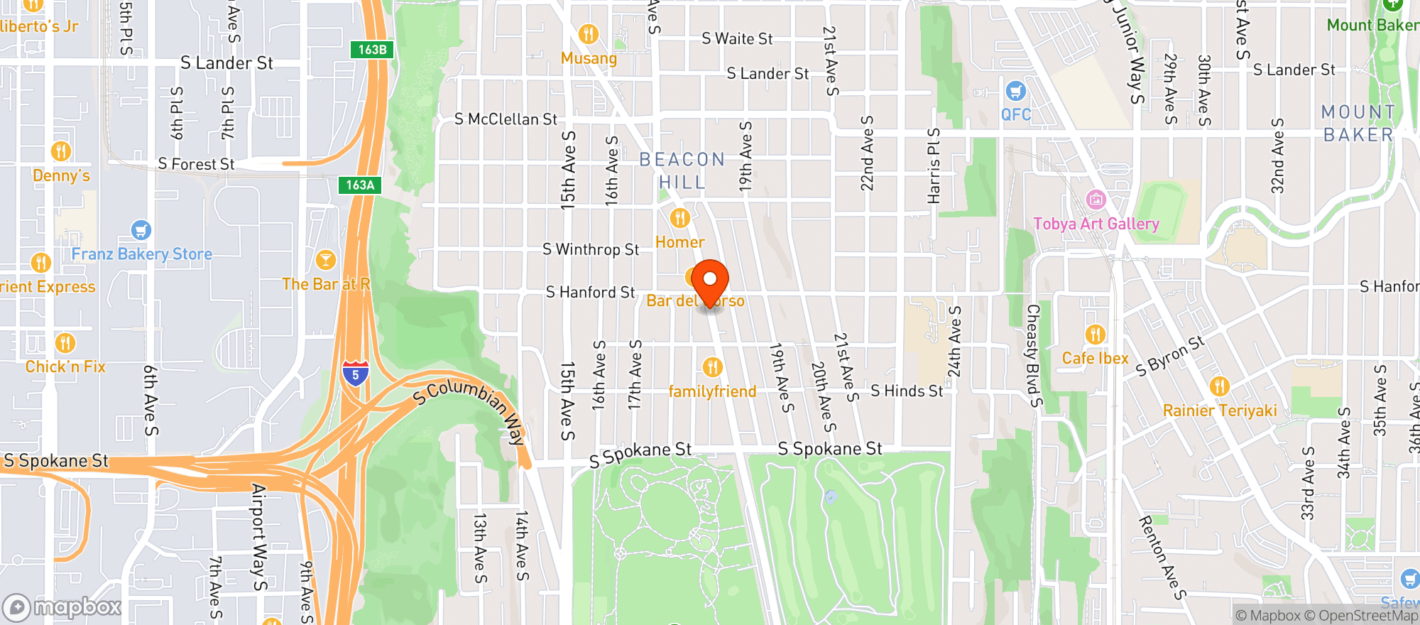 Map showing El Quetzal Mexican Restaurant