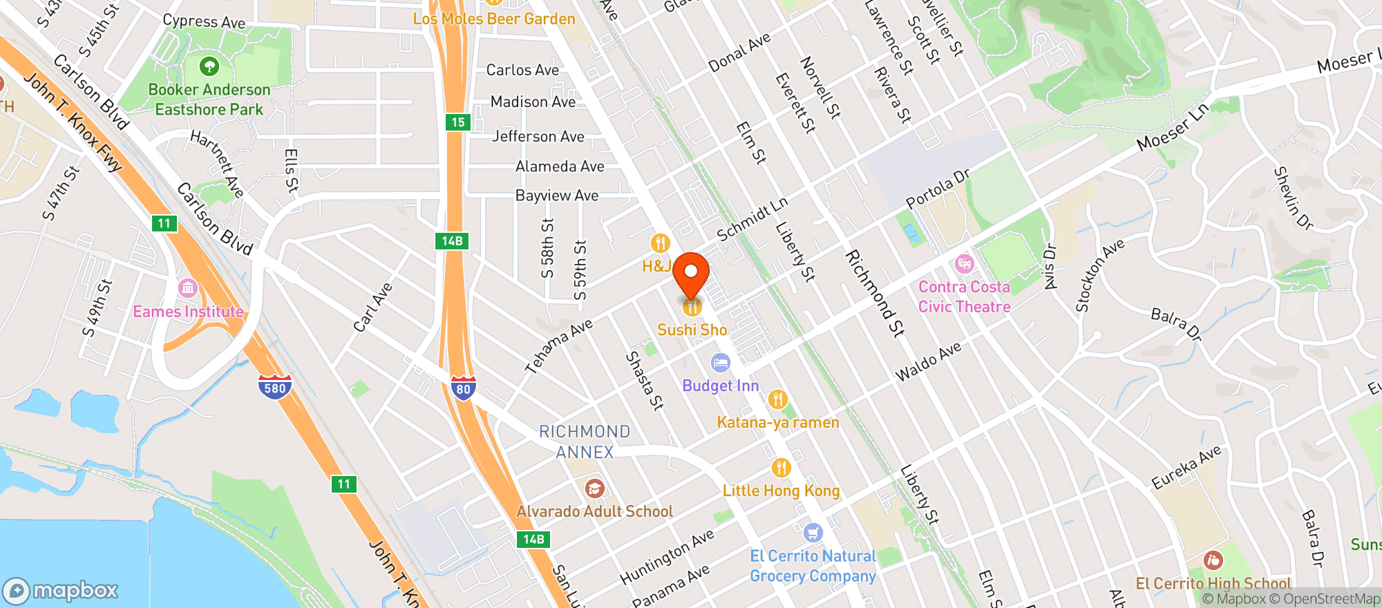 Map showing Little Hill Lounge