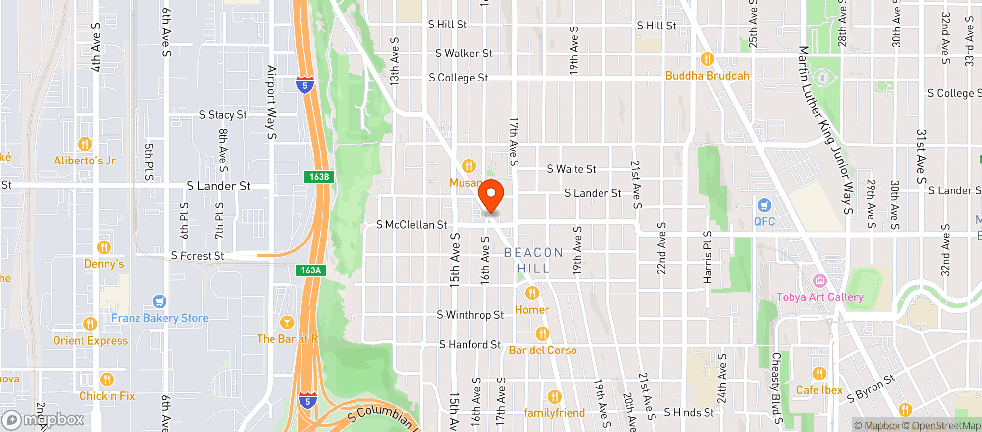 Map showing Baja Bistro
