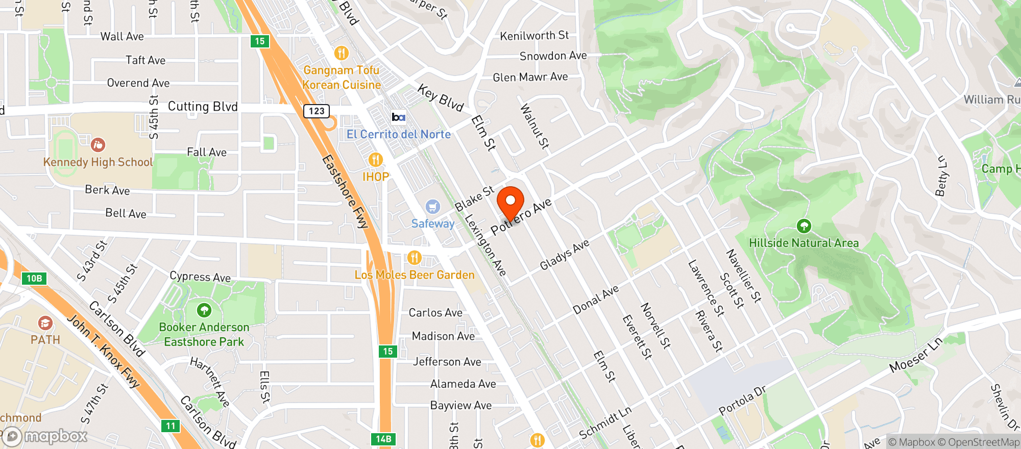 Map showing Giovanni's Produce & Grocery