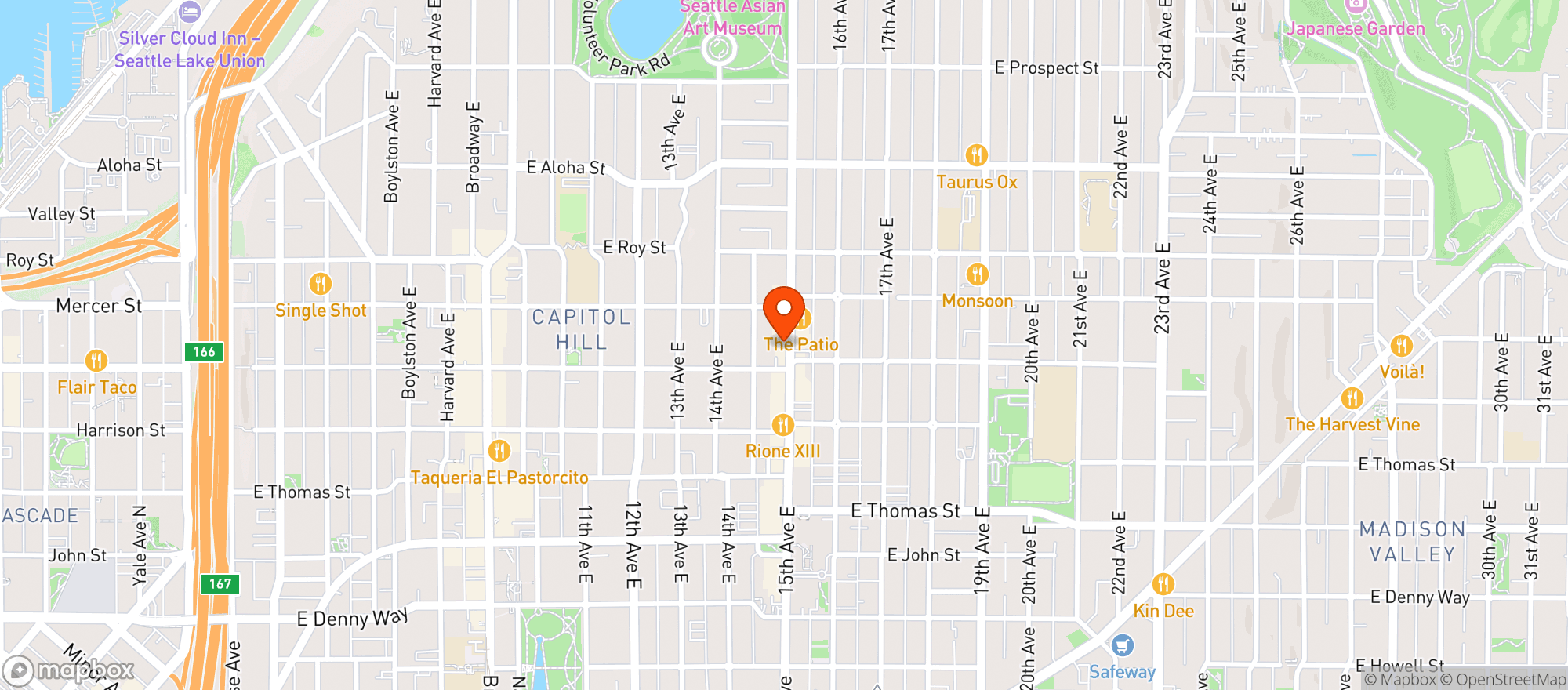 Map showing Liberty
