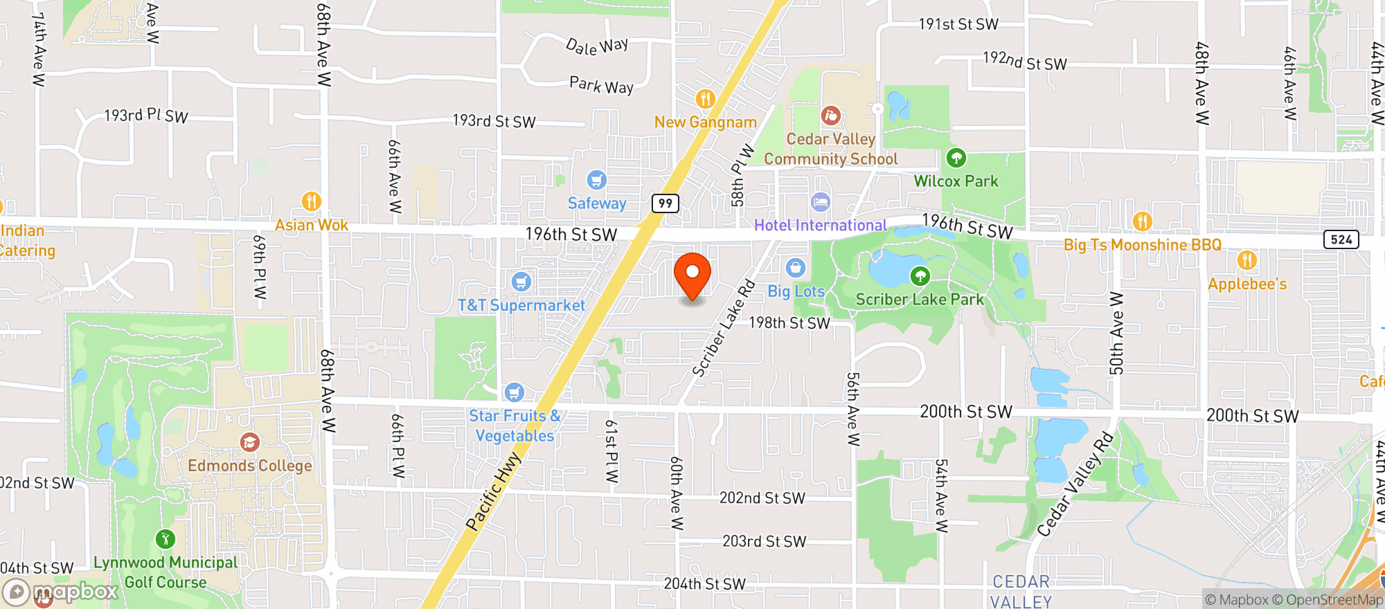 Map showing Trader Joes #0129