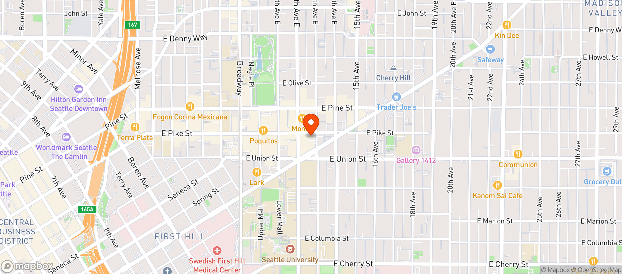 Map showing Elysian Brewing – Capitol Hill Pub