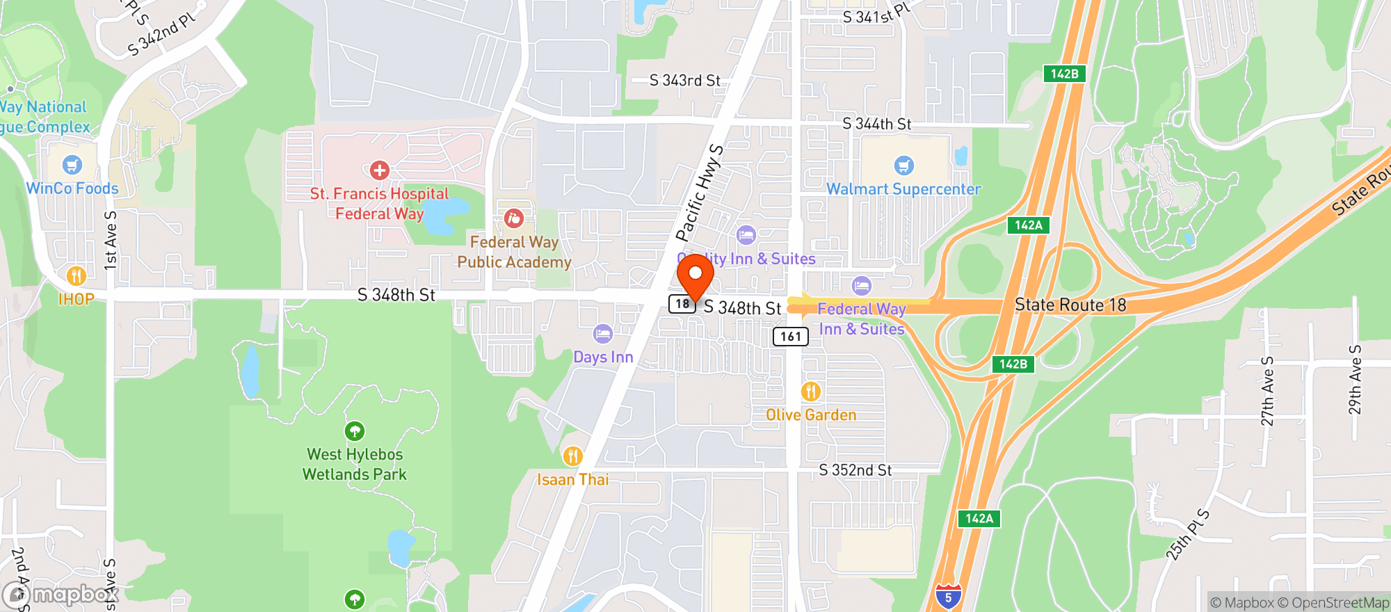 Map showing Gnc - 9121 - Federal Way Crossings