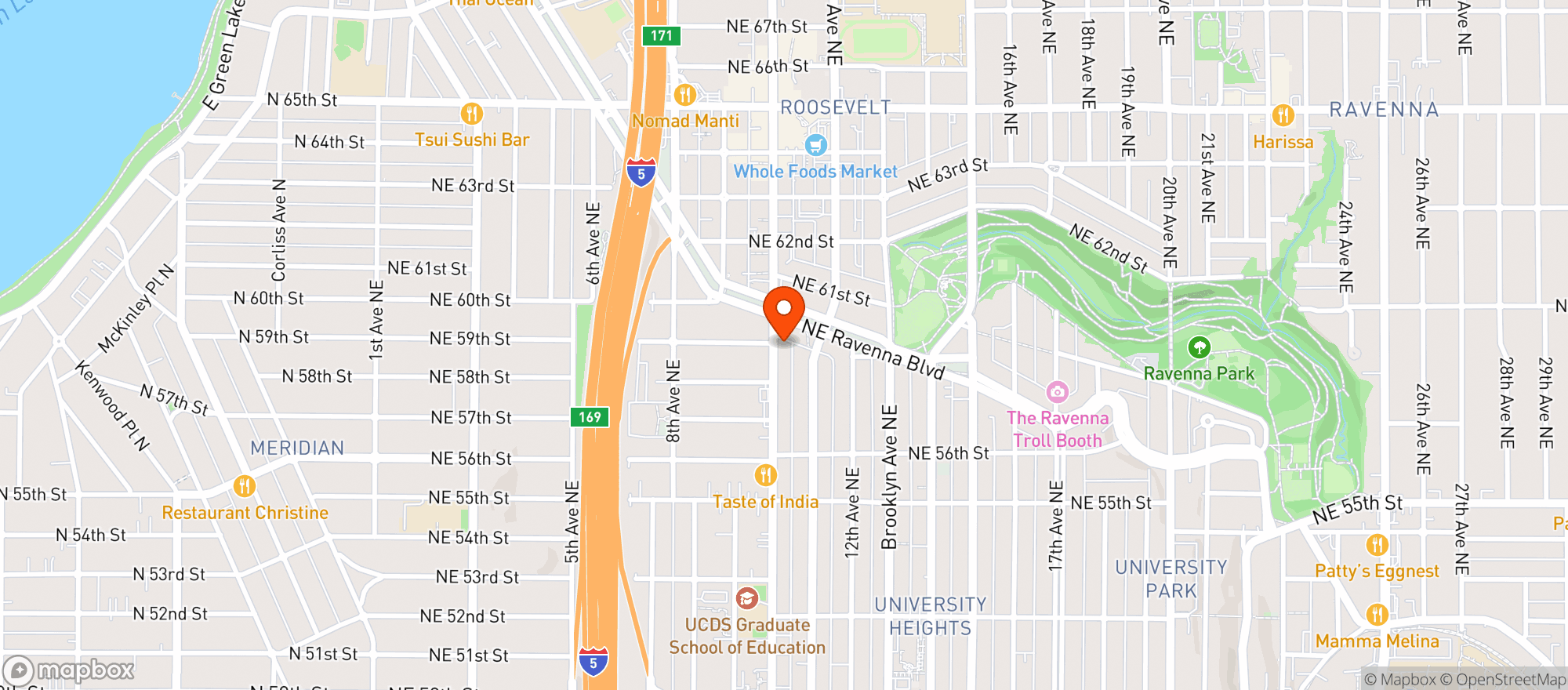 Map showing The Kraken Bar & Lounge