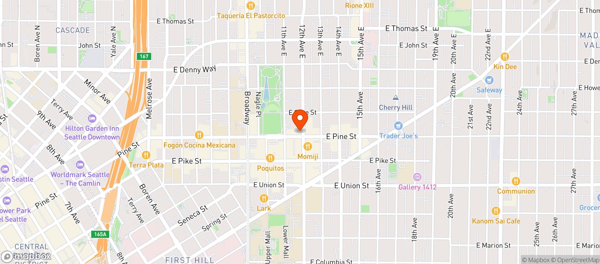 Map showing Northwest Liquor & Wine