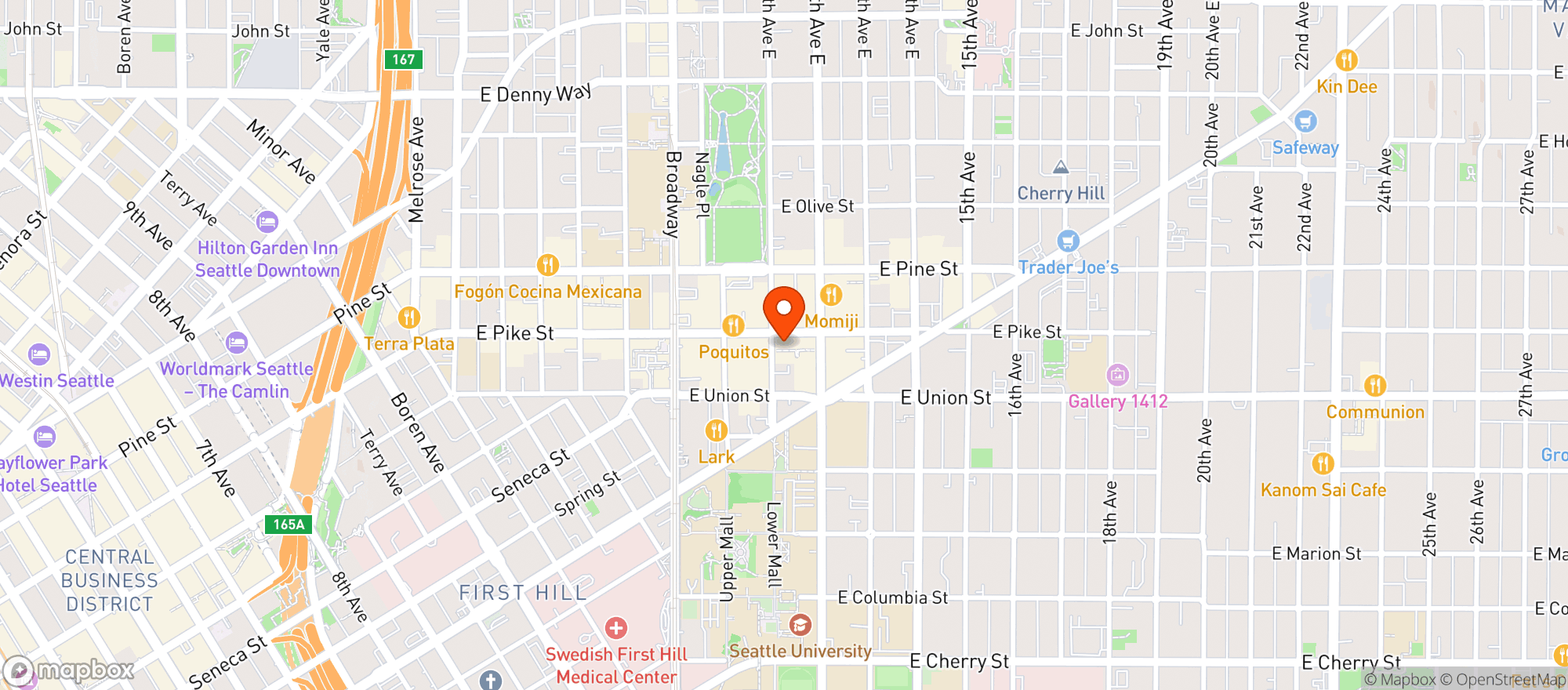 Map showing Gemini Room