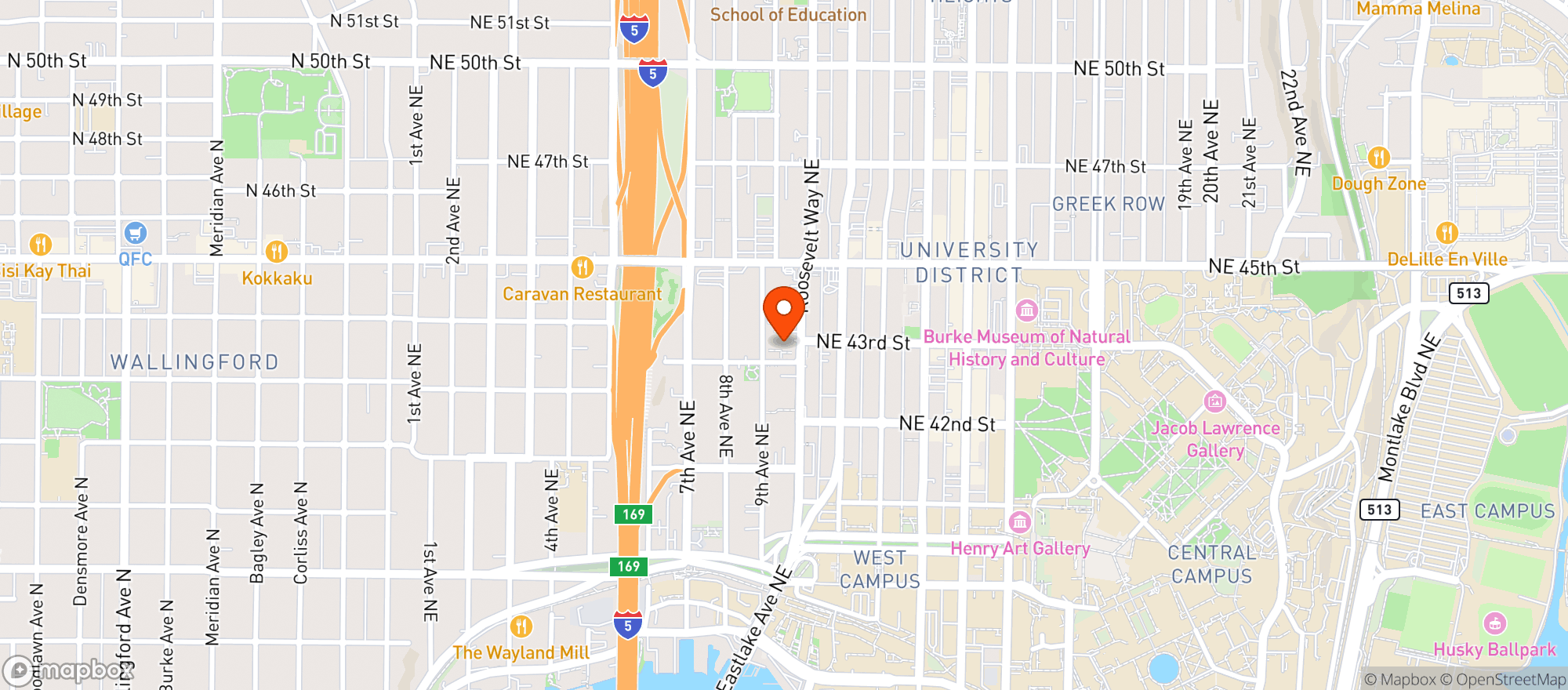 Map showing Trinity Market - Seattle