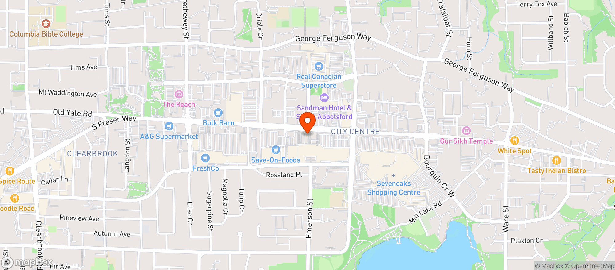 Map showing Save-on-foods