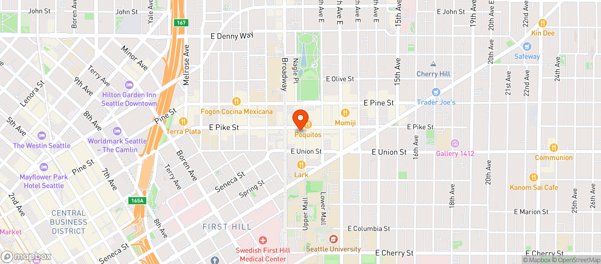 Map showing Neumos