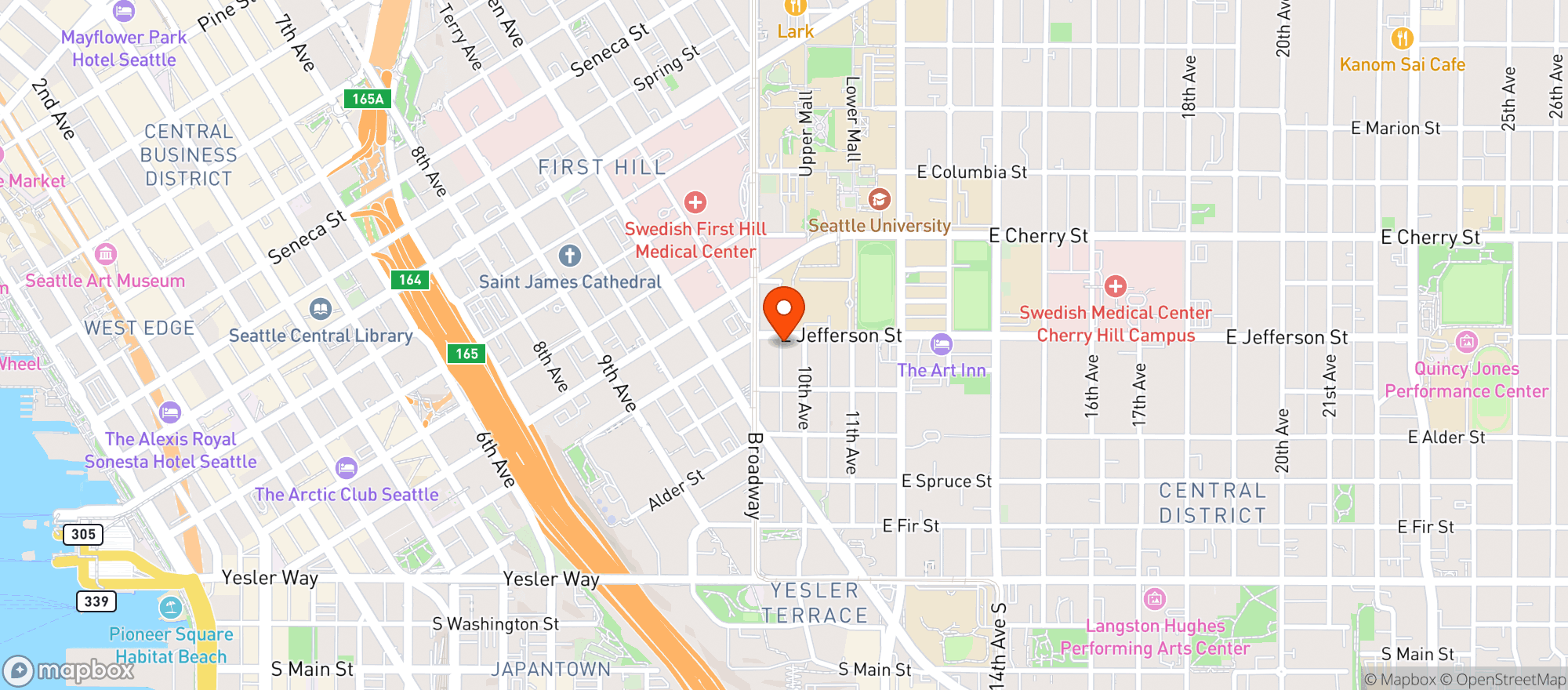 Map showing Southsea Grocery