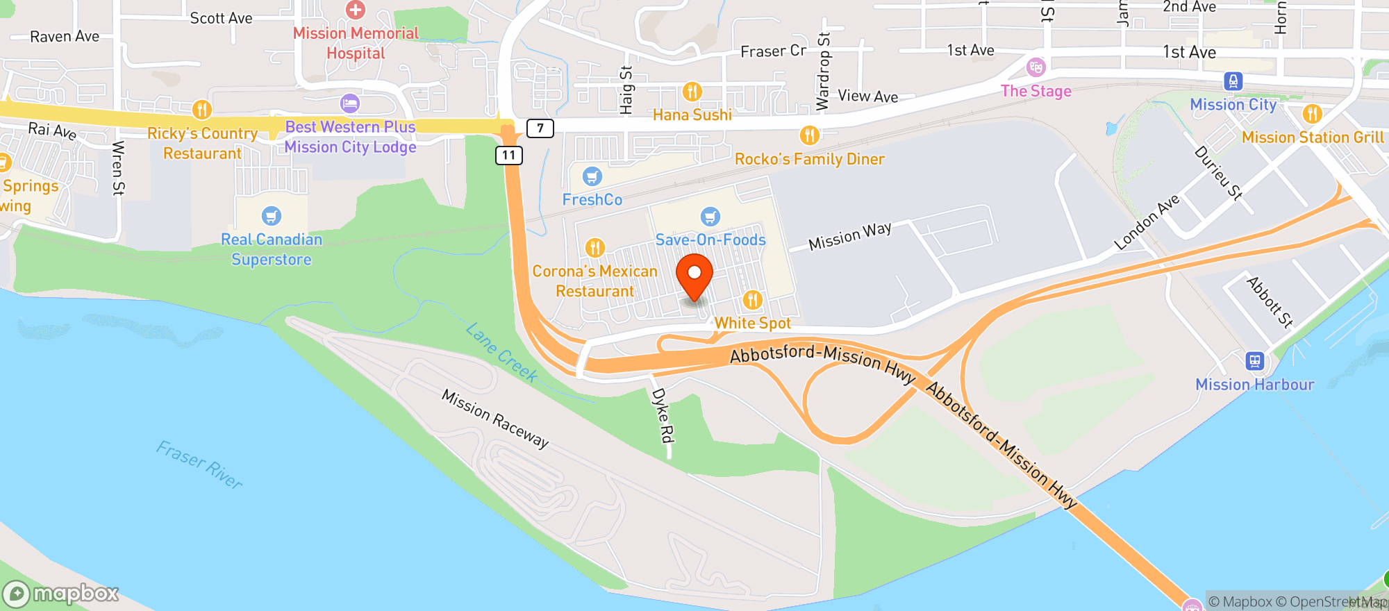 Map showing Jak's Liquor Mission
