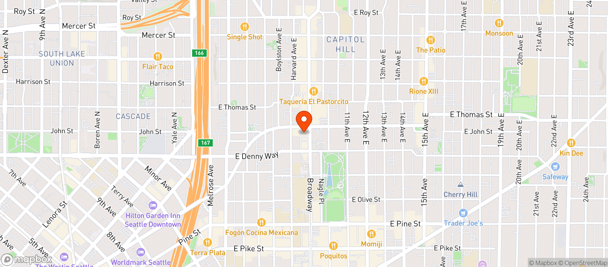 Map showing Neighborhood Market