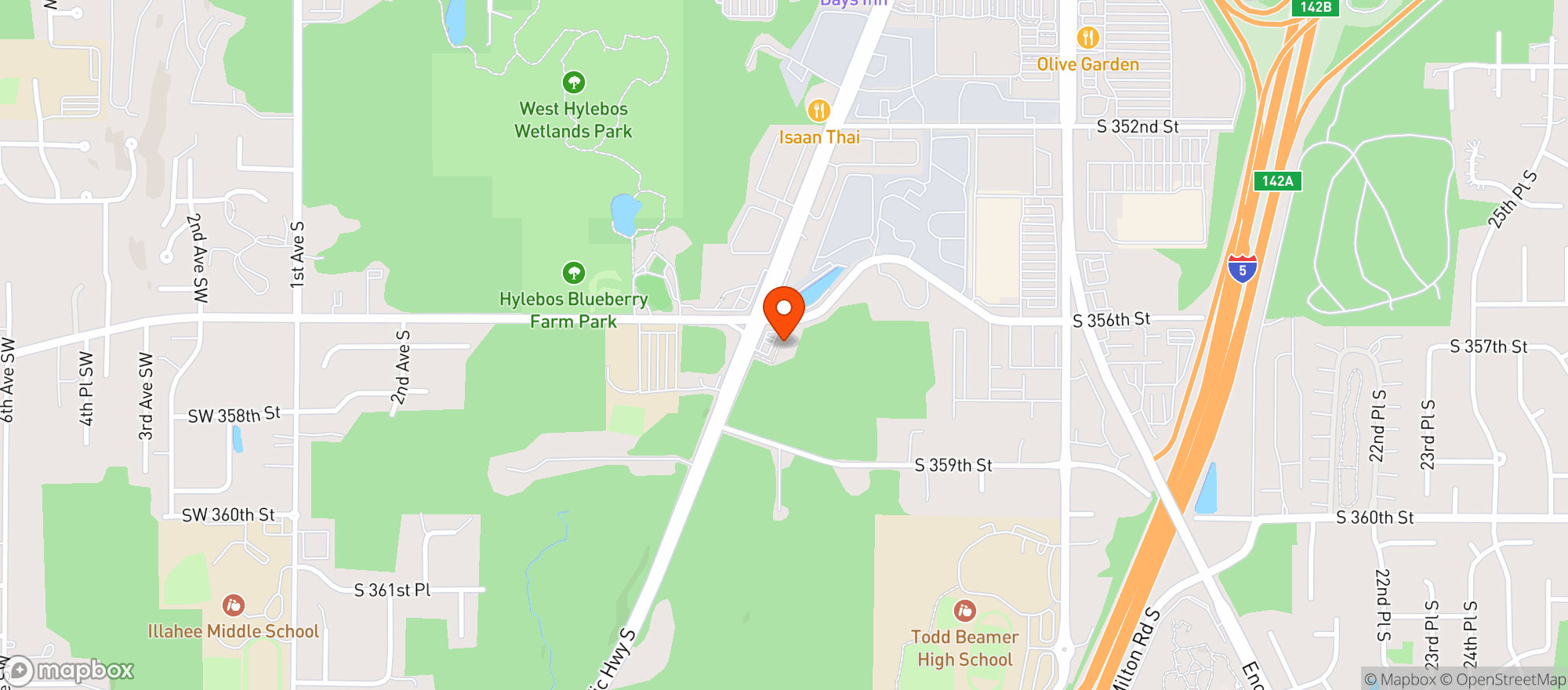 Map showing 7 Eleven