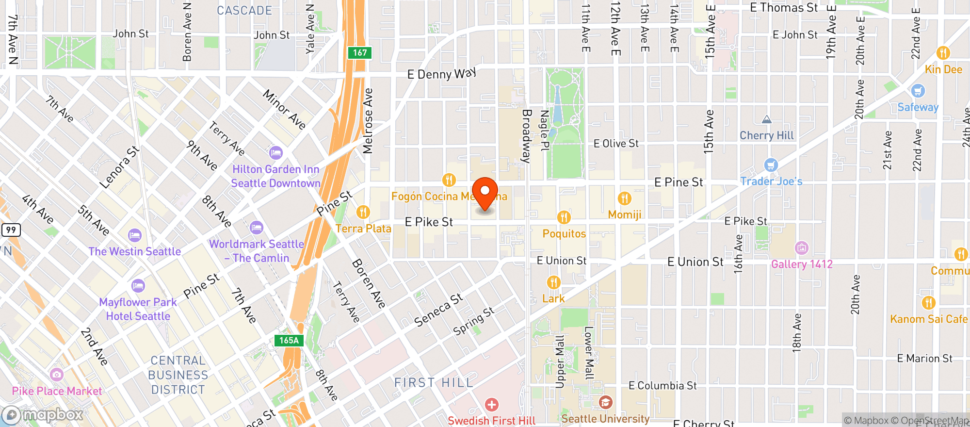 Map showing Redhook Brewlab