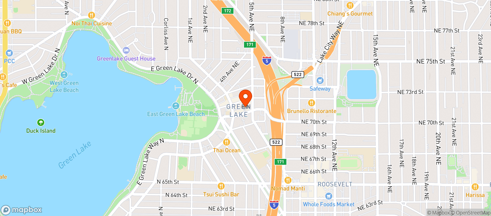 Map showing PCC Community Market