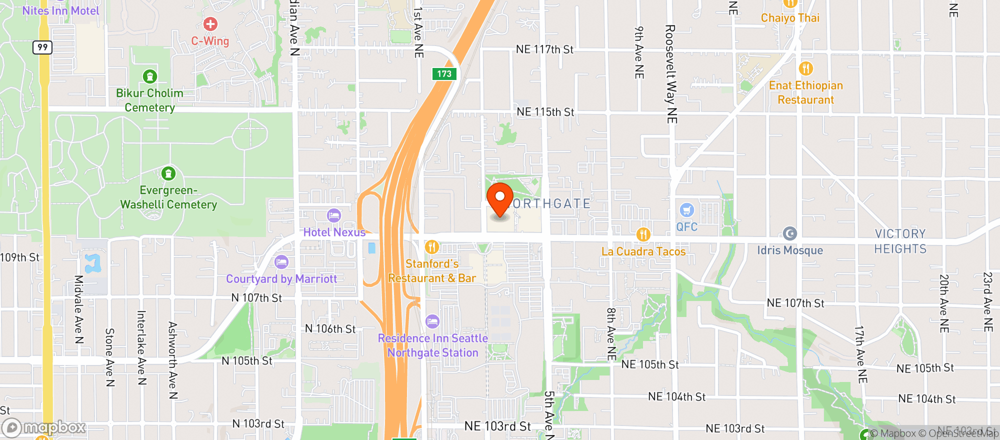 Map showing Target - Northgate